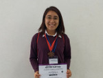 Wendy Yunuén Arévalo Espinal Medalla de Bronce en Infomatrix