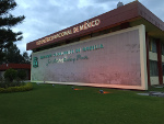 Amanecer frente a la dirección (Edificio A) del ITM